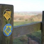 Waymarker along the route