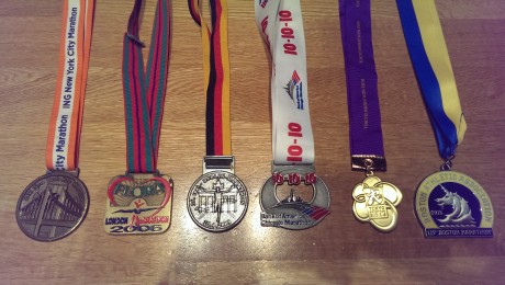 Medals from all of the Big Six