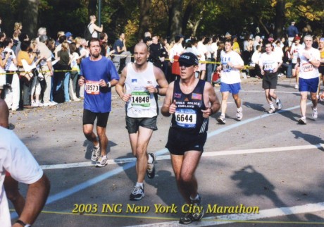 Enjoying the finish through Central Park