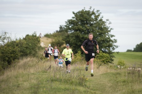 Running along Devil's Dyke